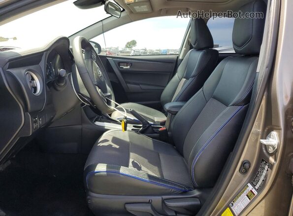 2T1BURHE2HC807736 2017 TOYOTA COROLLA Серый Вид салона спереди