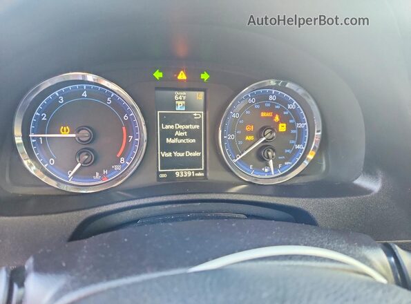 2T1BURHE2HC828618 2017 TOYOTA COROLLA Серебряный Вид щитка приборов