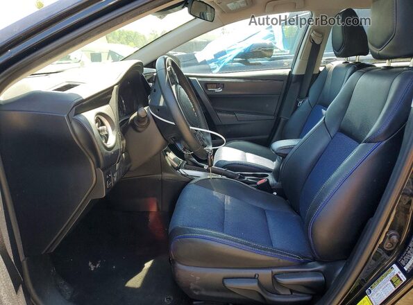 2T1BURHE2HC837173 2017 TOYOTA COROLLA Black წინა სალონის ხედი