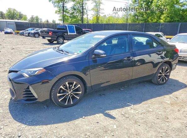 2T1BURHE2HC837173 2017 TOYOTA COROLLA Black წინა მარცხენა ხედი სამი მეოთხედიდან