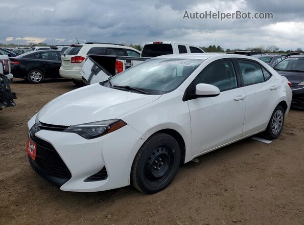 2T1BURHE2HC885868 2017 TOYOTA COROLLA White Առջևի ձախ երեք քառորդ տեսարան