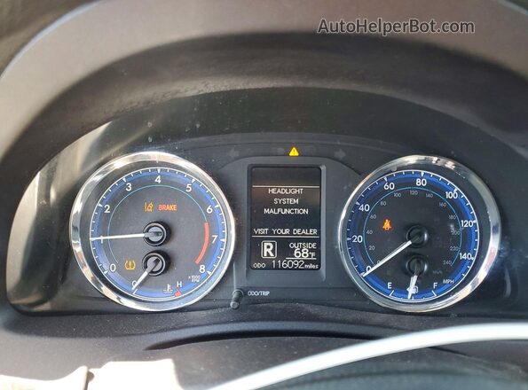 2T1BURHE2HC956633 2017 TOYOTA COROLLA Gray Widok zestawu wskaźników