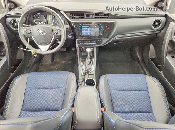 2T1BURHE2JC058734 2018 TOYOTA COROLLA White Առջևի վահանակի տեսք