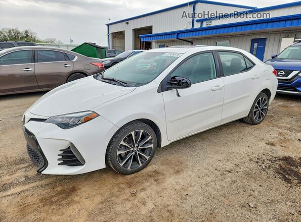 2T1BURHE2JC058734 2018 TOYOTA COROLLA White Առջևի ձախ երեք քառորդ տեսարան