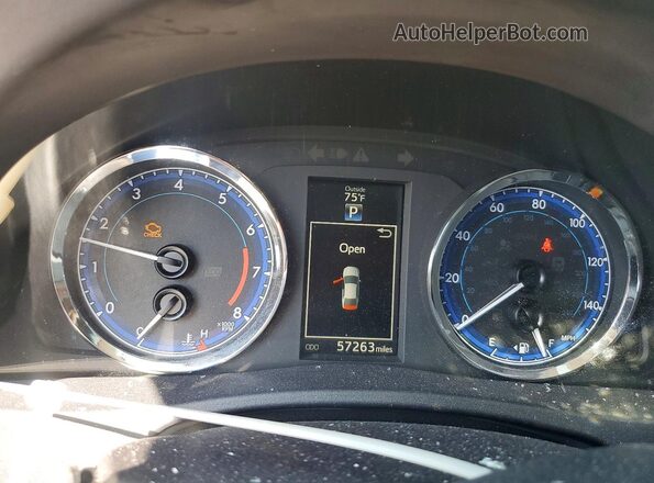 2T1BURHE2JC094729 2018 TOYOTA COROLLA Синий Вид щитка приборов