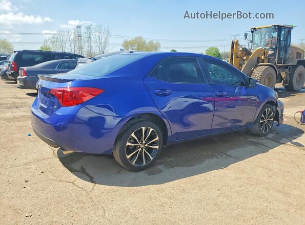 2T1BURHE2JC094729 2018 TOYOTA COROLLA Синий Задняя правая четверть