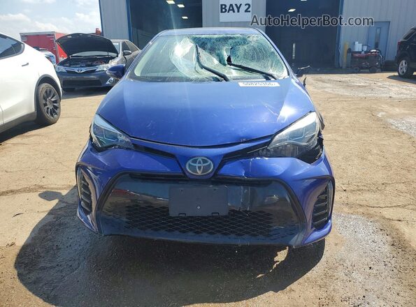 2T1BURHE2JC094729 2018 TOYOTA COROLLA Синий Вид спереди