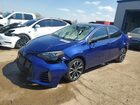 2018 Toyota Corolla Se Синий vin: 2T1BURHE2JC094729