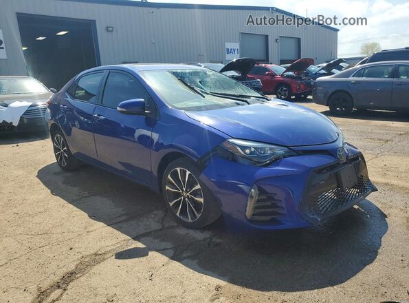 2T1BURHE2JC094729 2018 TOYOTA COROLLA Синий Передняя правая четверть