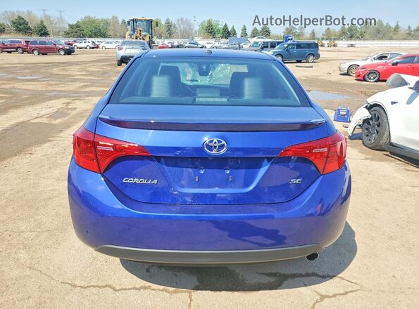 2T1BURHE2JC094729 2018 TOYOTA COROLLA Синий Вид сзади