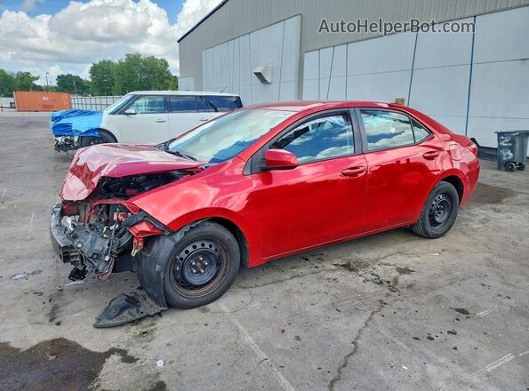 2T1BURHE2KC142277 2019 TOYOTA LL Красный Передняя левая четверть