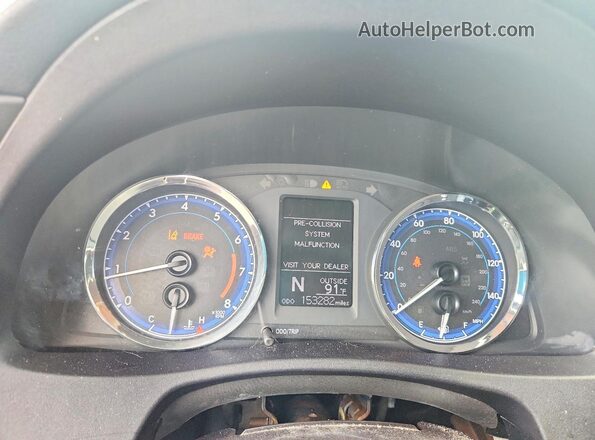 2T1BURHE2KC142277 2019 TOYOTA LL Красный Вид щитка приборов
