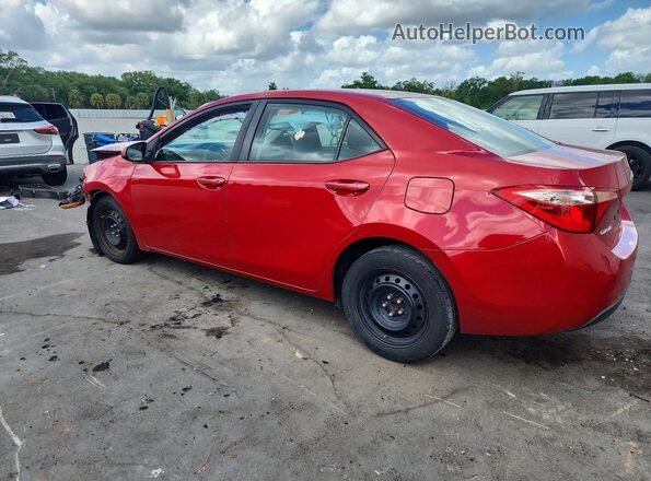 2T1BURHE2KC142277 2019 TOYOTA LL Красный Задняя левая четверть