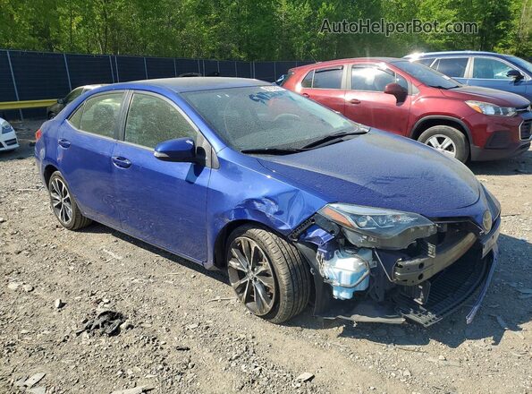2T1BURHE2KC160441 2019 TOYOTA COROLLA Blue Delantero derecho