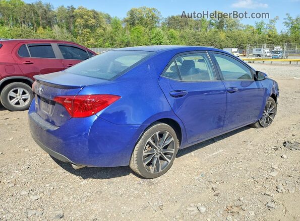 2T1BURHE2KC160441 2019 TOYOTA COROLLA Blue Trasero derecho