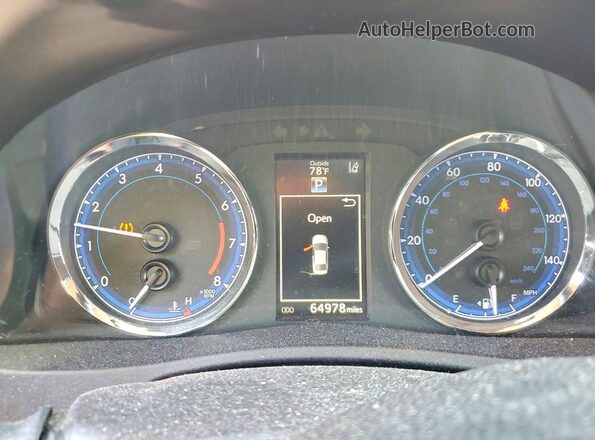 2T1BURHE2KC160441 2019 TOYOTA COROLLA Blue Vista del cuadro de instrumentos