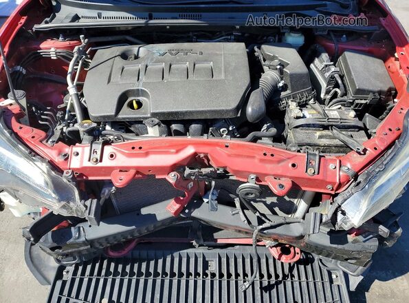 2T1BURHE2KC182181 2019 TOYOTA COROLLA Red Вид задньої частини салону