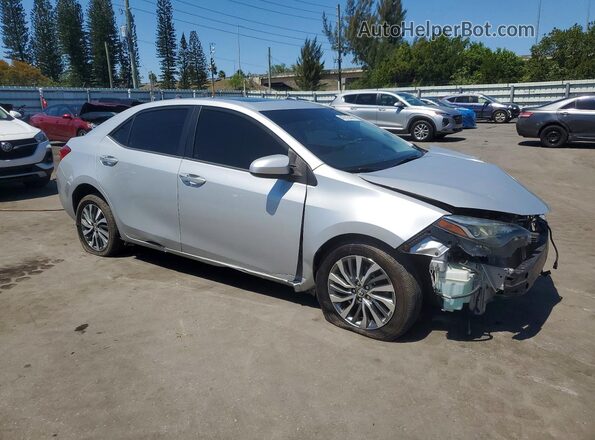 2T1BURHE2KC202378 2019 TOYOTA COROLLA Серебряный Передняя правая четверть