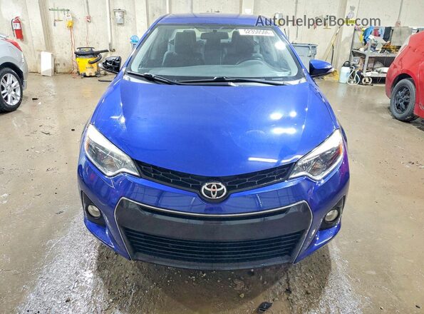 2T1BURHE3GC498793 2016 TOYOTA COROLLA Синий Вид спереди