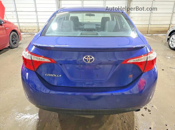 2T1BURHE3GC498793 2016 TOYOTA COROLLA Синий Вид сзади