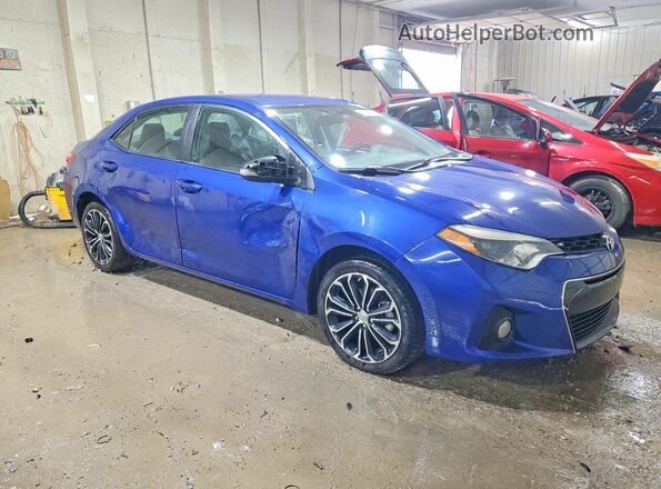 2T1BURHE3GC498793 2016 TOYOTA COROLLA Синий Передняя правая четверть
