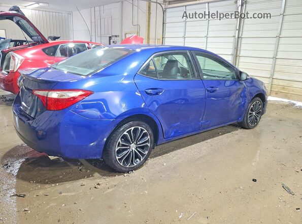 2T1BURHE3GC498793 2016 TOYOTA COROLLA Синий Задняя правая четверть