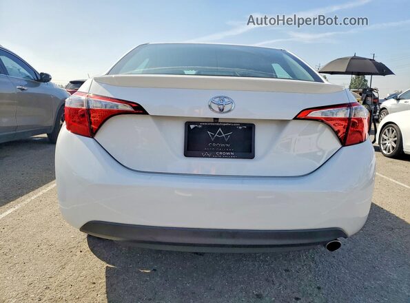 2T1BURHE3GC558538 2016 TOYOTA COROLLA White Vista trasera