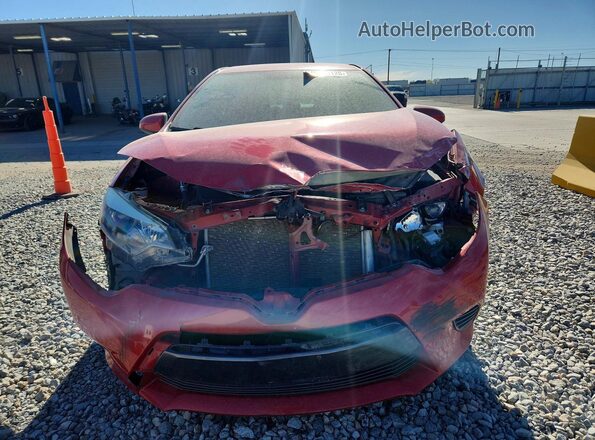 2T1BURHE3GC635568 2016 TOYOTA COROLLA Red Widok z przodu