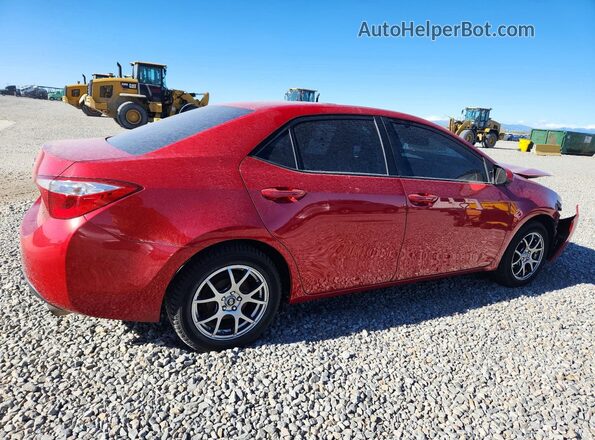 2T1BURHE3GC635568 2016 TOYOTA COROLLA Red Tył prawy