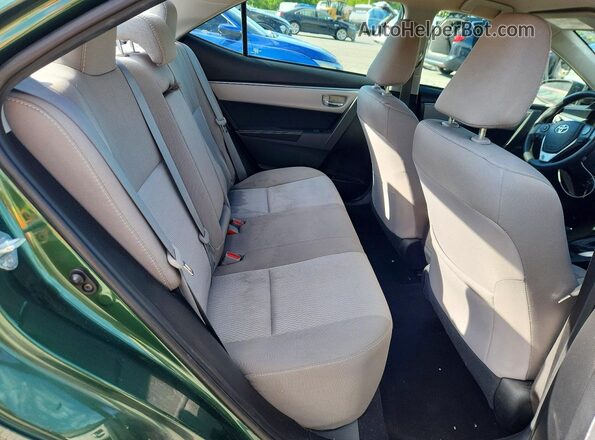 2T1BURHE3GC693437 2016 TOYOTA COROLLA Green Widok tylnych siedzeń