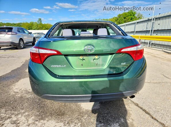 2T1BURHE3GC693437 2016 TOYOTA COROLLA Green Widok z tyłu