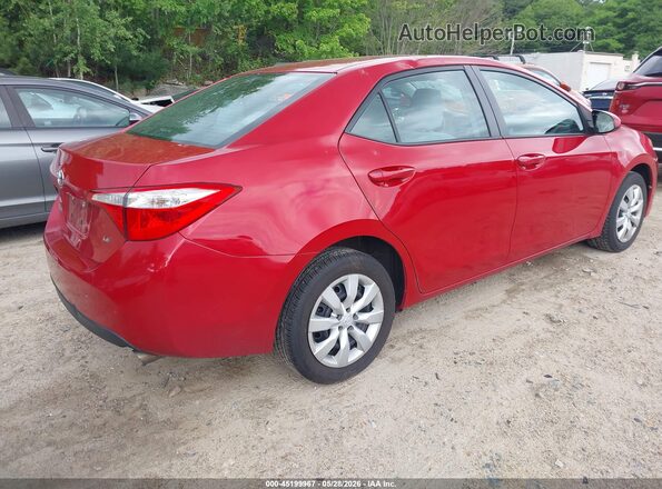 2T1BURHE3GC745228 2016 TOYOTA COROLLA Red Tył prawy