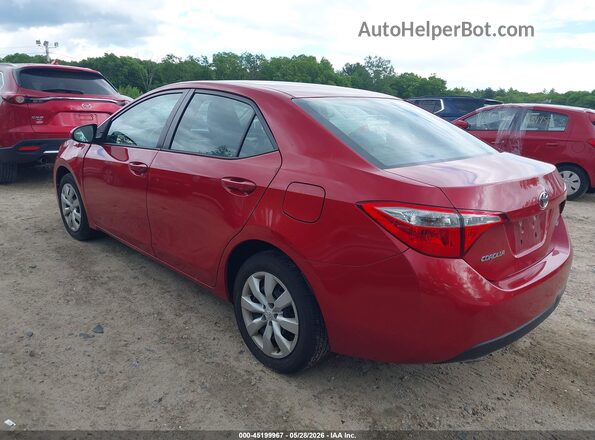 2T1BURHE3GC745228 2016 TOYOTA COROLLA Red Tył lewy