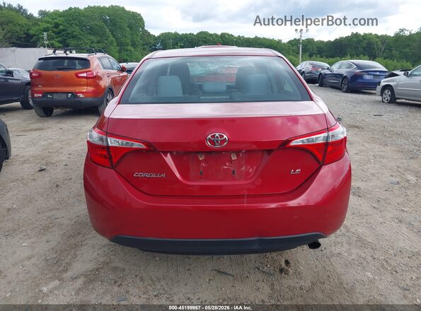 2T1BURHE3GC745228 2016 TOYOTA COROLLA Red 