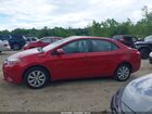 2016 Toyota Corolla Le Red vin: 2T1BURHE3GC745228