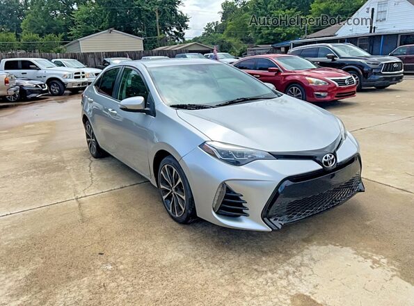 2T1BURHE3HC782152 2017 TOYOTA COROLLA Silver წინა მარცხენა ხედი სამი მეოთხედიდან