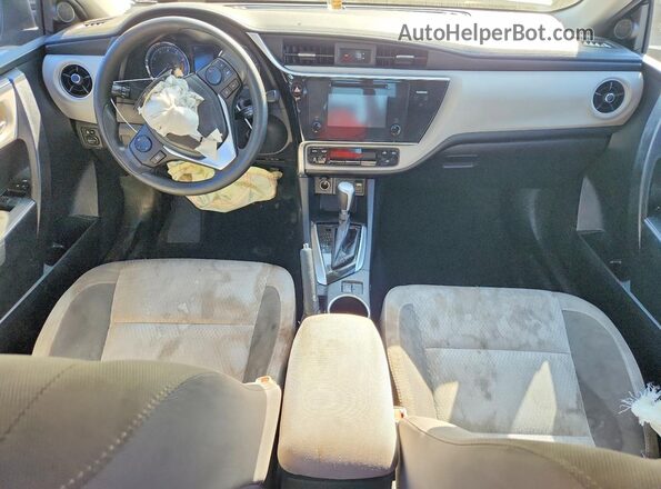 2T1BURHE3HC852832 2017 TOYOTA COROLLA Синий Вид панели приборов