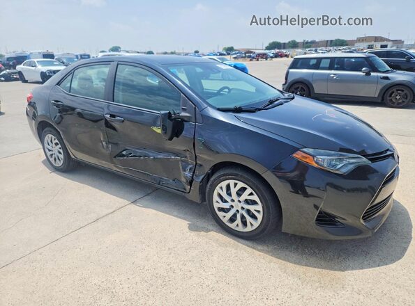 2T1BURHE3JC032045 2018 TOYOTA COROLLA Черный Передняя правая четверть