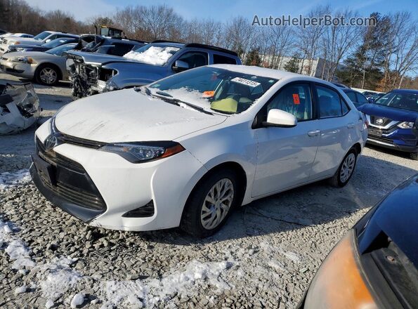 2T1BURHE3JC045247 2018 TOYOTA COROLLA White Առջևի ձախ երեք քառորդ տեսարան