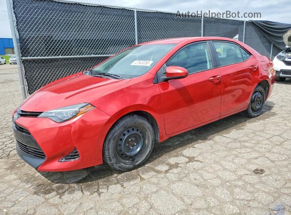 2T1BURHE3JC982082 2018 TOYOTA LL Красный Передняя левая четверть