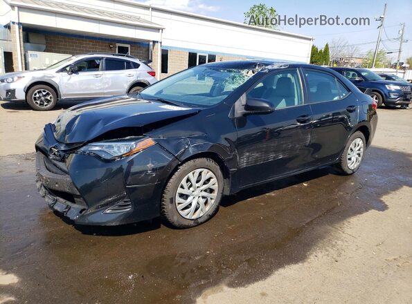 2T1BURHE3KC169634 2019 TOYOTA COROLLA Черный Передняя левая четверть