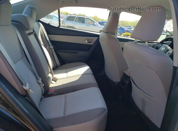 2T1BURHE3KC169634 2019 TOYOTA COROLLA Черный Вид задних сидений