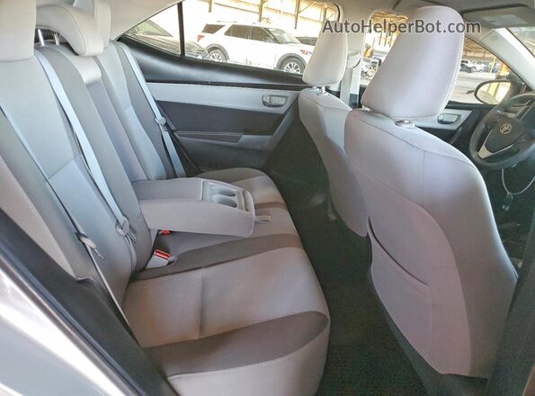 2T1BURHE3KC208416 2019 TOYOTA COROLLA Серебряный Вид задних сидений