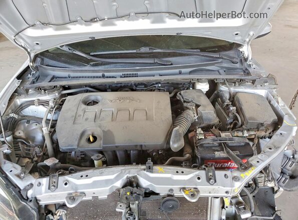 2T1BURHE3KC208416 2019 TOYOTA COROLLA Серебряный Вид задней части салона