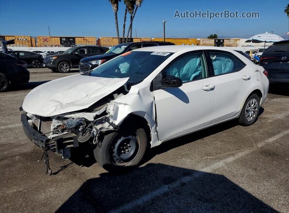 2T1BURHE3KC237785 2019 TOYOTA COROLLA White Vista tres cuartos delantera izquierda
