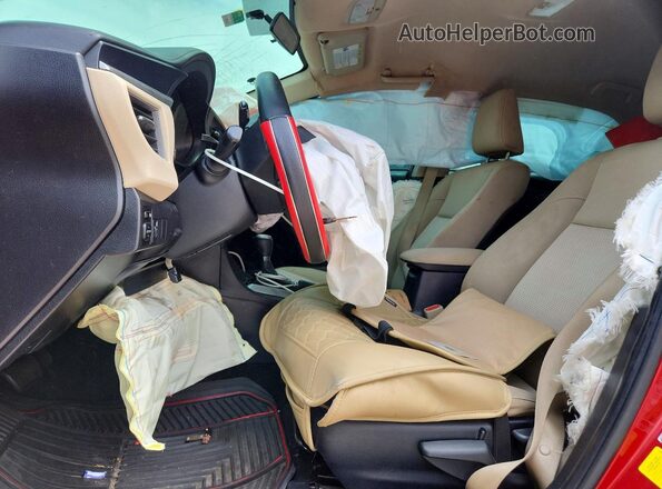 2T1BURHE4GC522437 2016 TOYOTA COROLLA Red Widok wnętrza z przodu