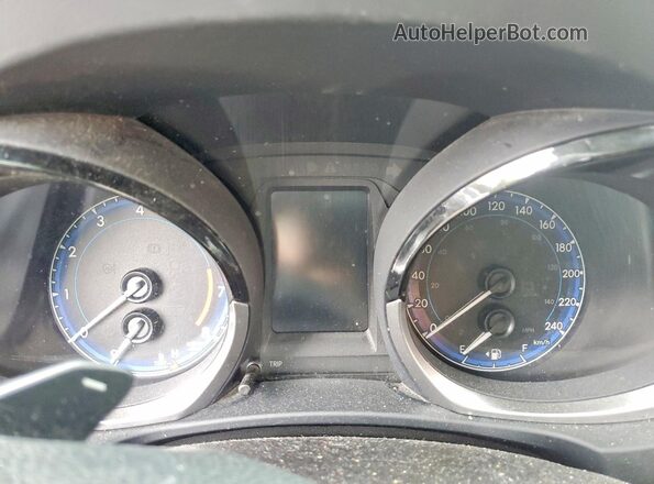 2T1BURHE4GC645574 2016 TOYOTA COROLLA Blue ხელსაწყოთა პანელის ხედი