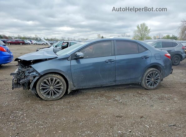 2T1BURHE4GC645574 2016 TOYOTA COROLLA Blue წინა მარცხენა ხედი სამი მეოთხედიდან