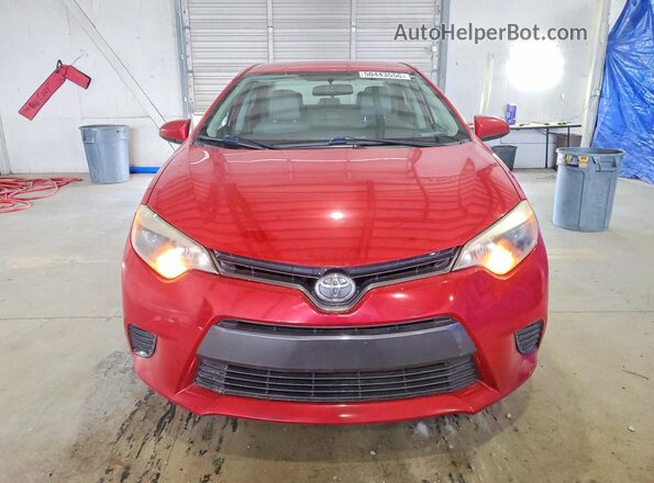 2T1BURHE4GC646191 2016 TOYOTA COROLLA Red წინა ხედი