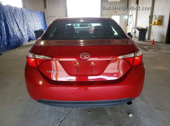 2T1BURHE4GC646191 2016 TOYOTA COROLLA Red უკანა ხედი
